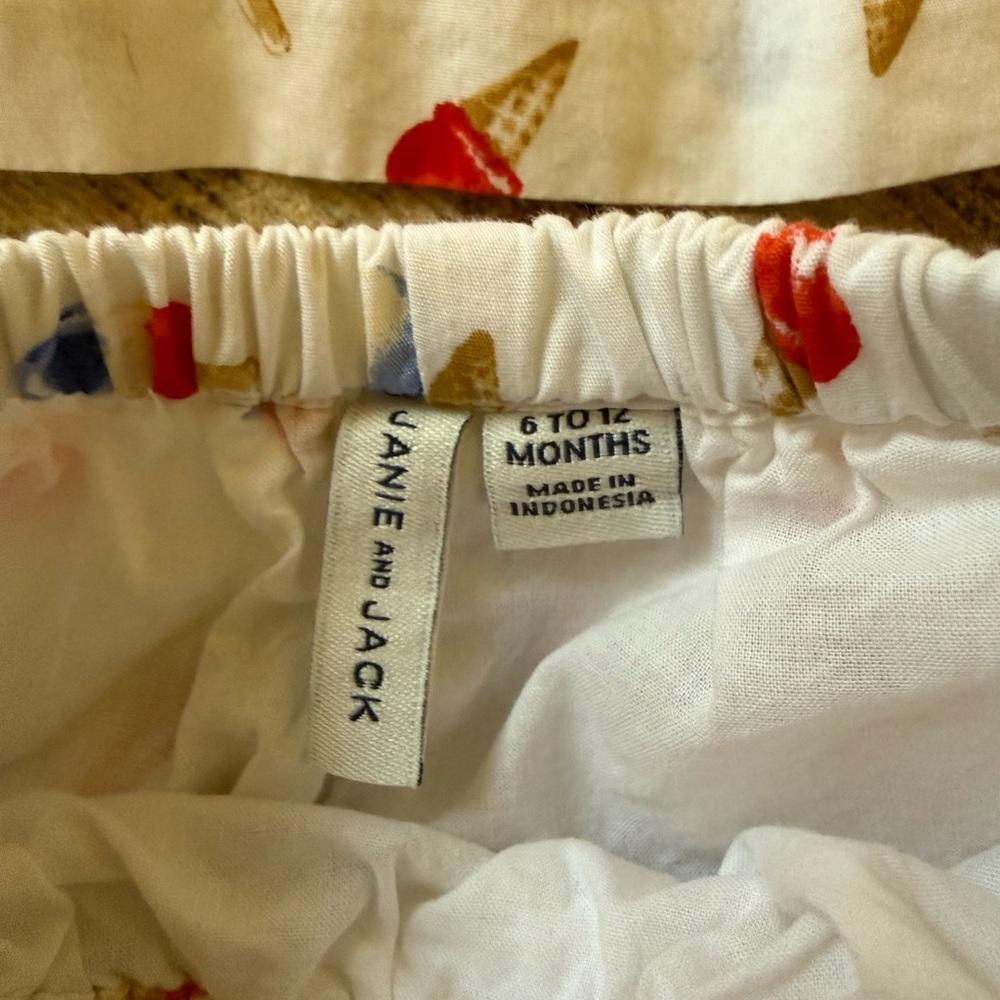 Janie and Jack White Ice Cream & Popsicle Print Dress with Bloomers - Picture 3 of 4